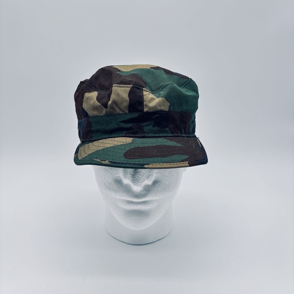 Propper Army Combat Cap Camouflage Pattern 7 1/2 Ear Neck Flaps Hat Green Camo